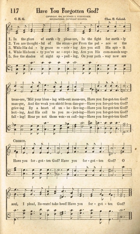 have you forgotten God